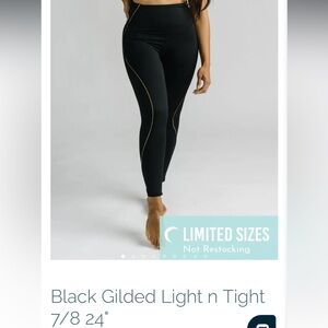 ZYIA ACTIVE BLACK GILDED LIGHT N TIGHT